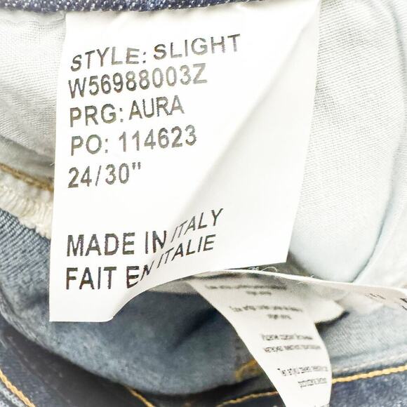 Tiger of Sweden Slight Dark Wash Denim Jeans Aura Italy Size 24 / 30 - Picture 8 of 9